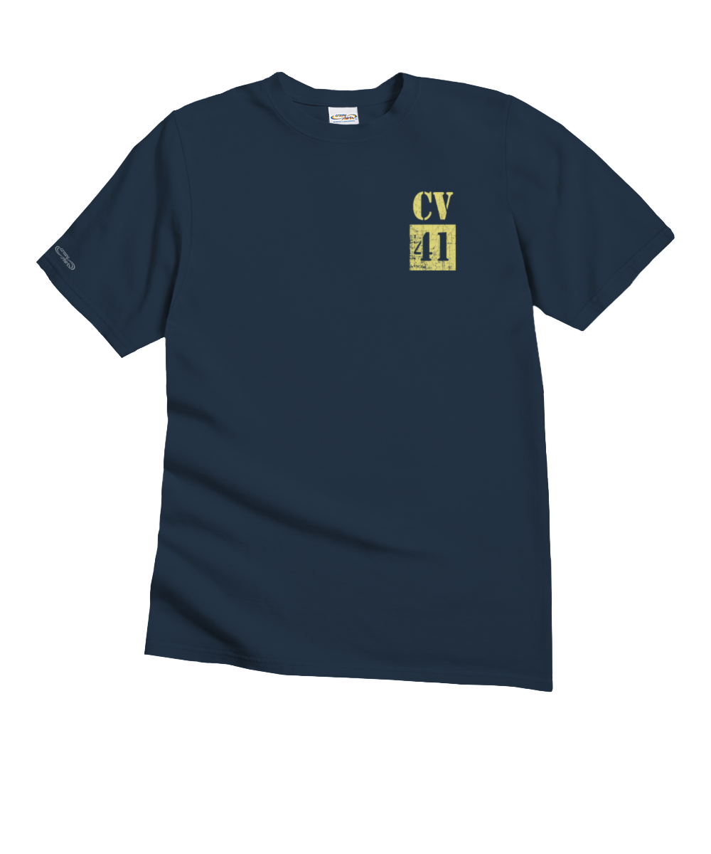 USS Midway - Navy Short Sleeve Crewneck T-Shirt