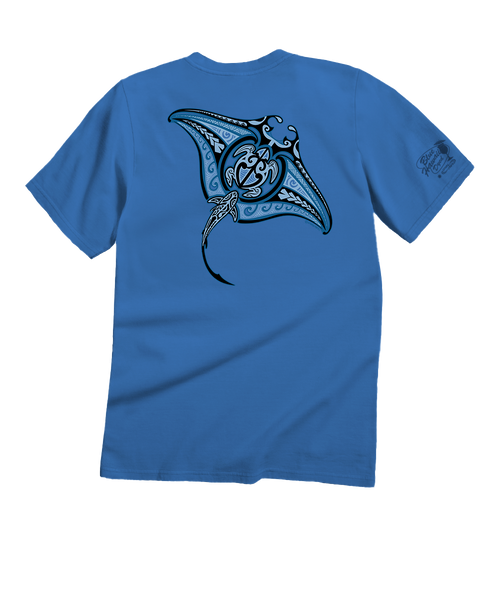 哀　Tシャツ Ehukai Manta T-Shirt | Men's Blue Hawaii Dyed Crewneck
