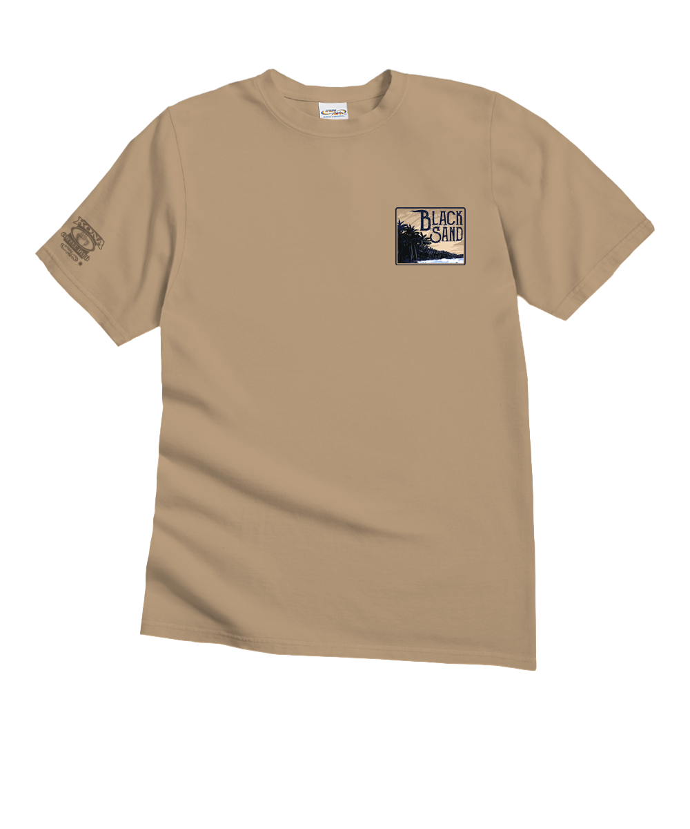 Black Sand - Kona Coffee Dyed Short Sleeve Crewneck T-Shirt