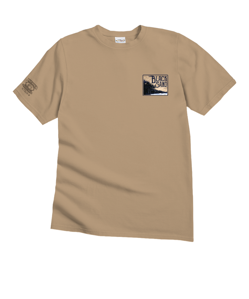 Black Sand - Kona Coffee Dyed Short Sleeve Crewneck T-Shirt