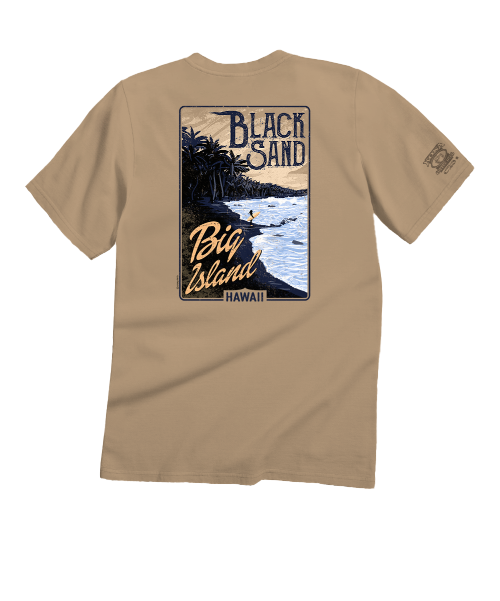 Black Sand - Kona Coffee Dyed Short Sleeve Crewneck T-Shirt