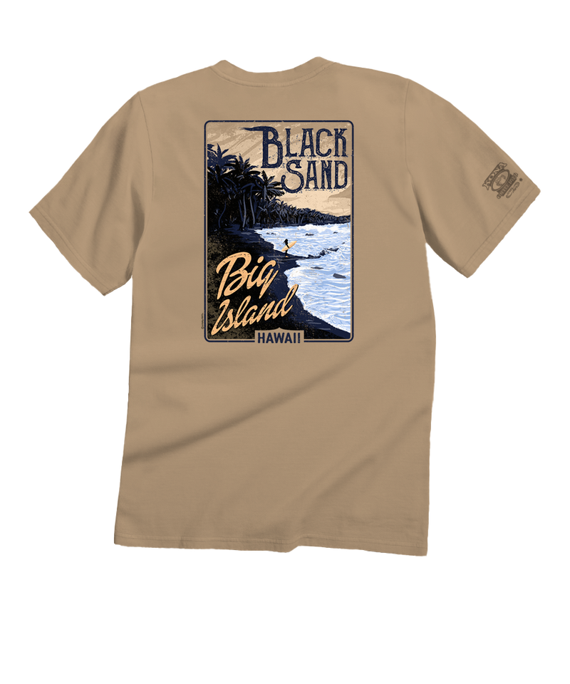 Black Sand - Kona Coffee Dyed Short Sleeve Crewneck T-Shirt