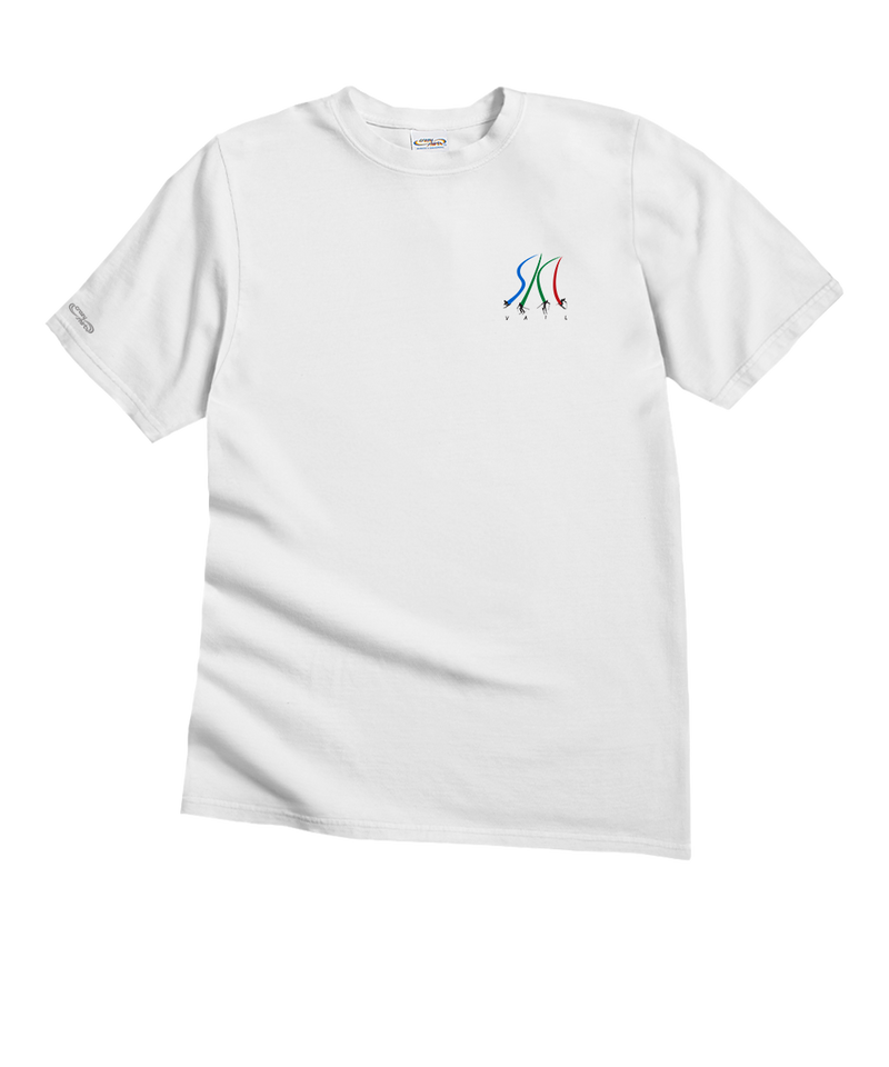 Vail Resort Ultimate Ski - White Short Sleeve Crewneck T-Shirt