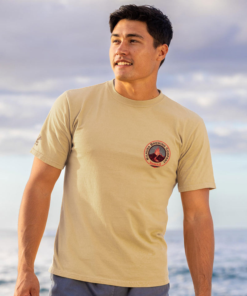 Lava Lake Beer - Beer Dyed Short Sleeve Crewneck T-Shirt