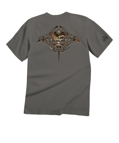Maui Legend T-Shirt | Men's Crater Dyed® Grey Crewneck