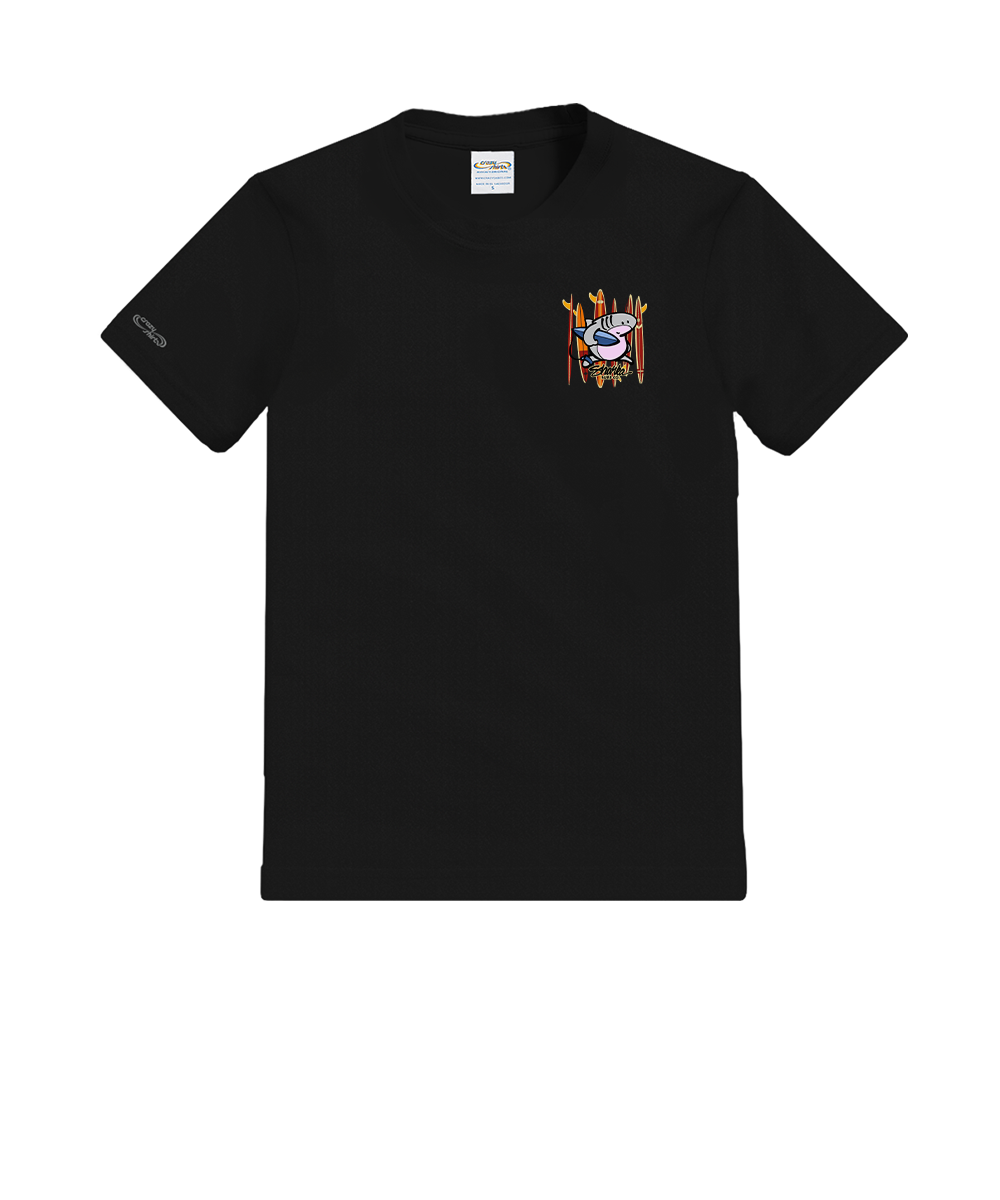 Sharka™ Surfboards - Black Short Sleeve Crewneck T-Shirt