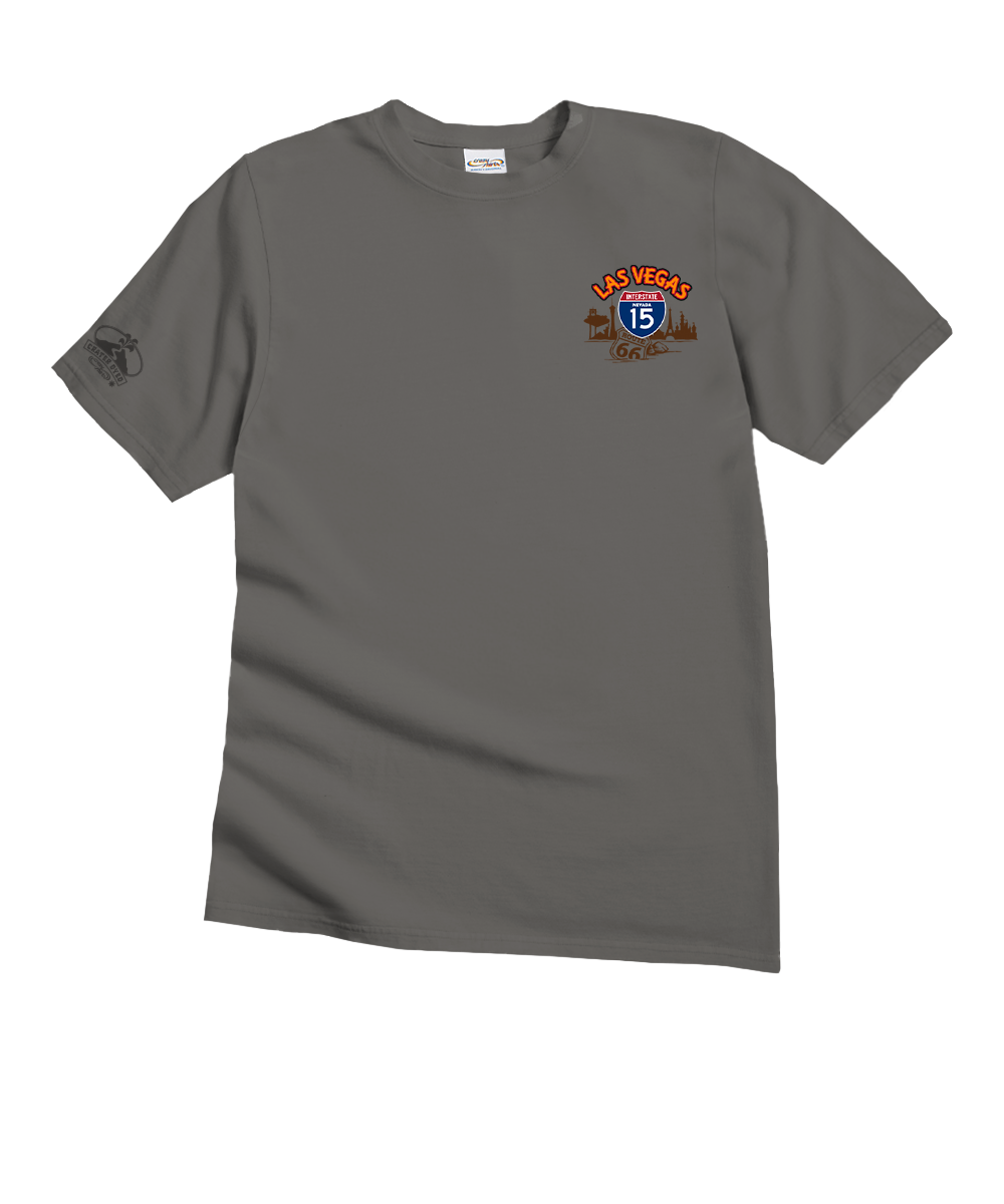 Men's Gray Short Sleeve Crewneck T-Shirts | Crazy Shirts Las Vegas Signs | XL Men's Gray Short Sleeve Crewneck T-Shirts | Crazy Shirts Las Vegas Signs | XL