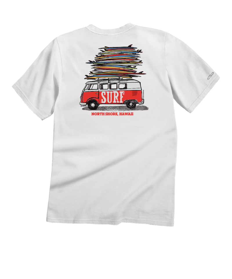 Volkswagen Surfmobile - White Short Sleeve Crewneck T-Shirt