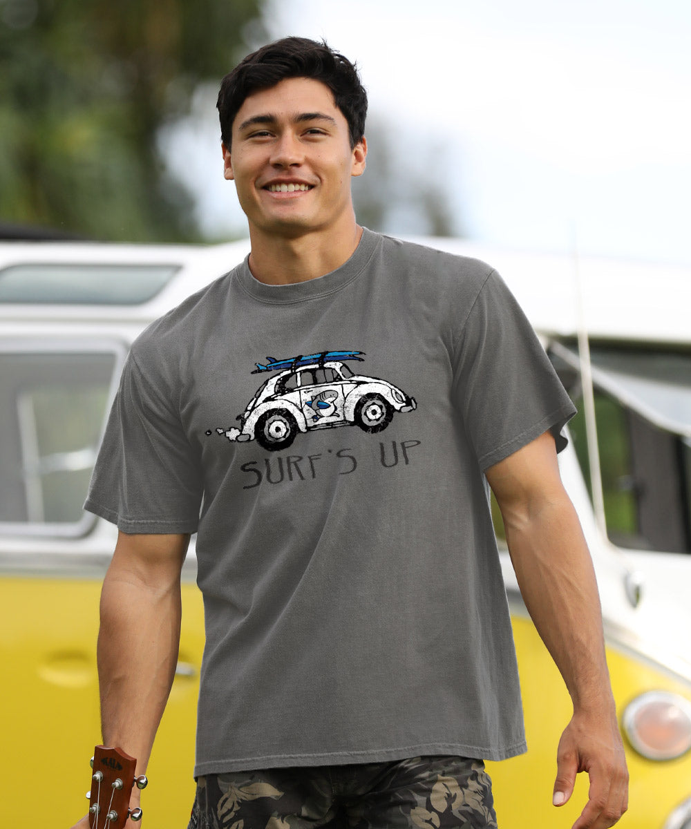 Volkswagen Surfs Up Sharka - Crater Dyed® Short Sleeve Crewneck T-Shirt