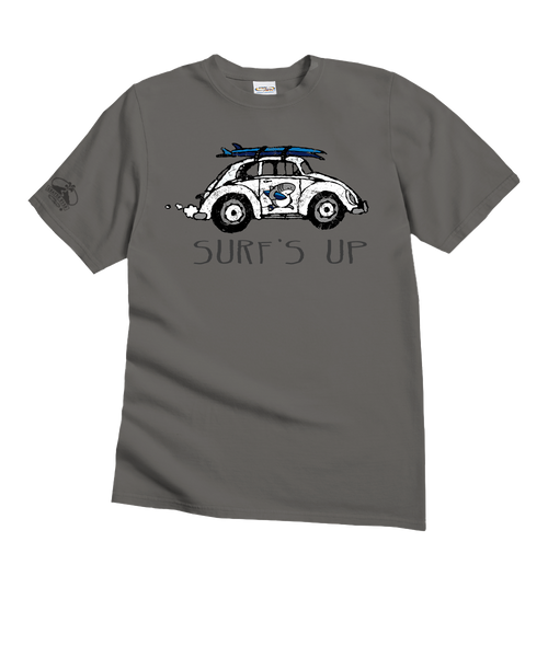 Volkswagen Surfs Up Sharka™ - Crater Dyed® Short Sleeve Crewneck T-Shi Volkswagen Surfs Up Sharka™ - Crater Dyed® Short Sleeve Crewneck T-Shi