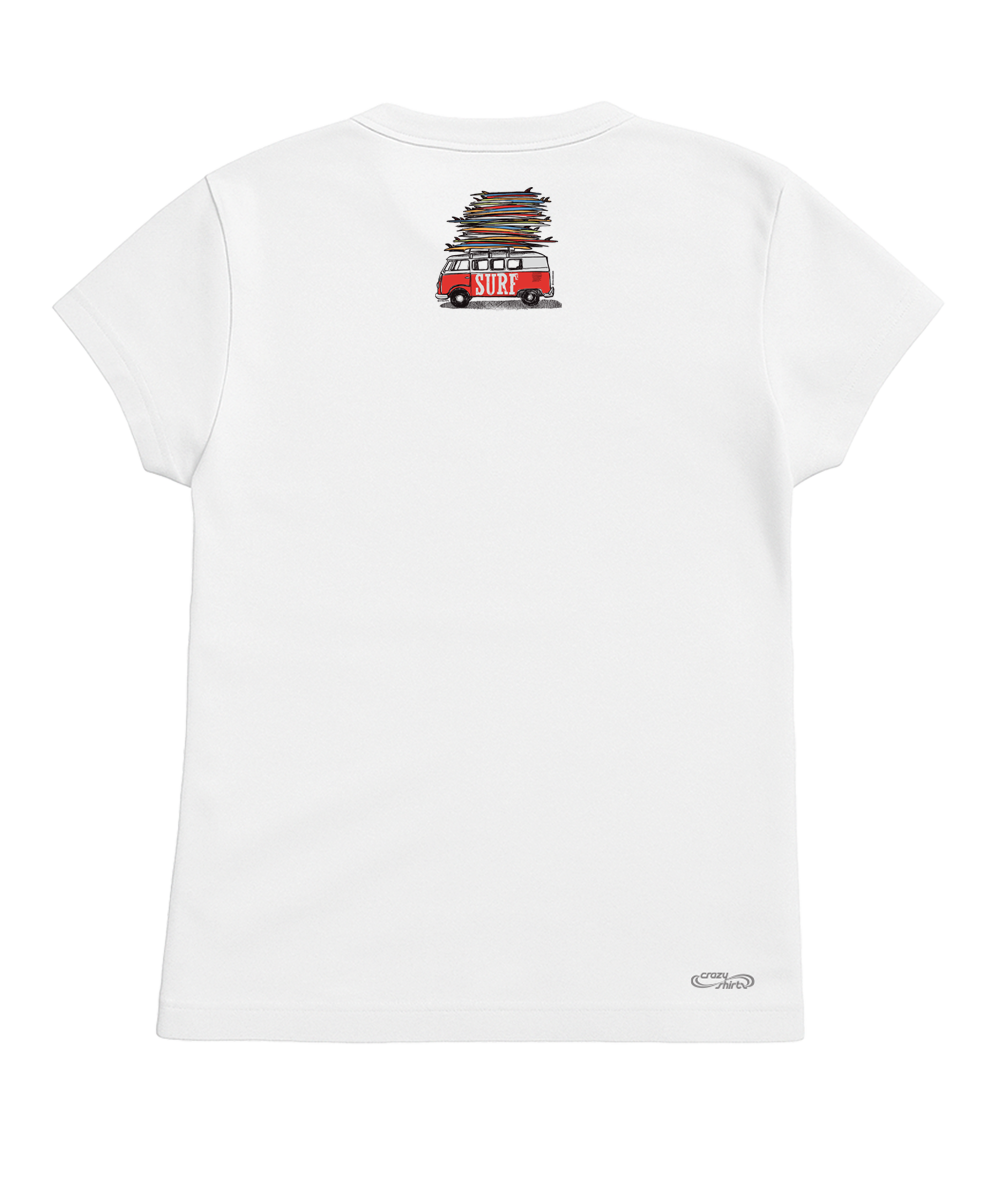 Volkswagen Surfmobile - White Short Sleeve Crewneck T-Shirt