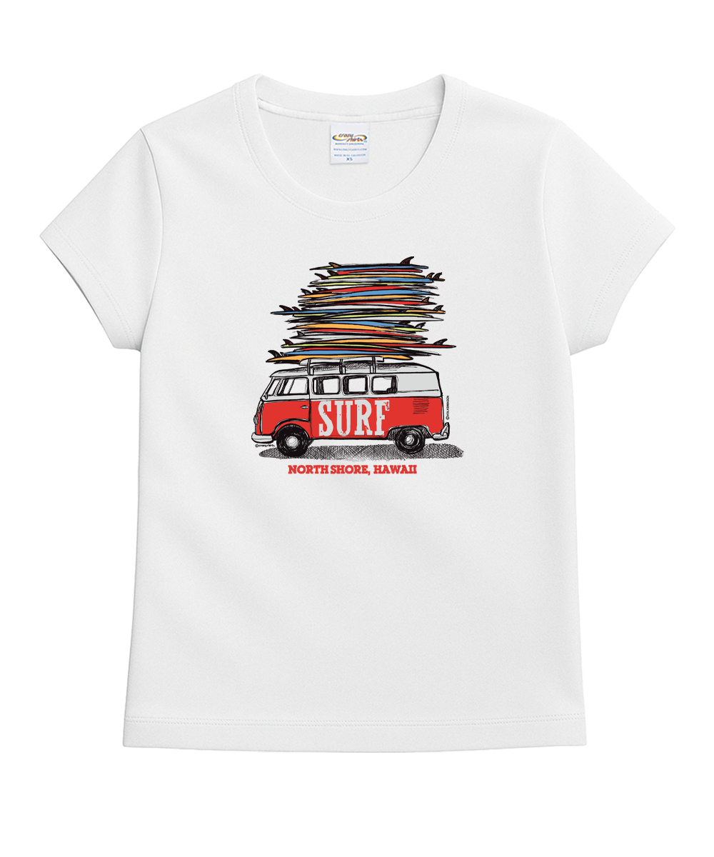 Volkswagen Surfmobile - White Short Sleeve Crewneck T-Shirt