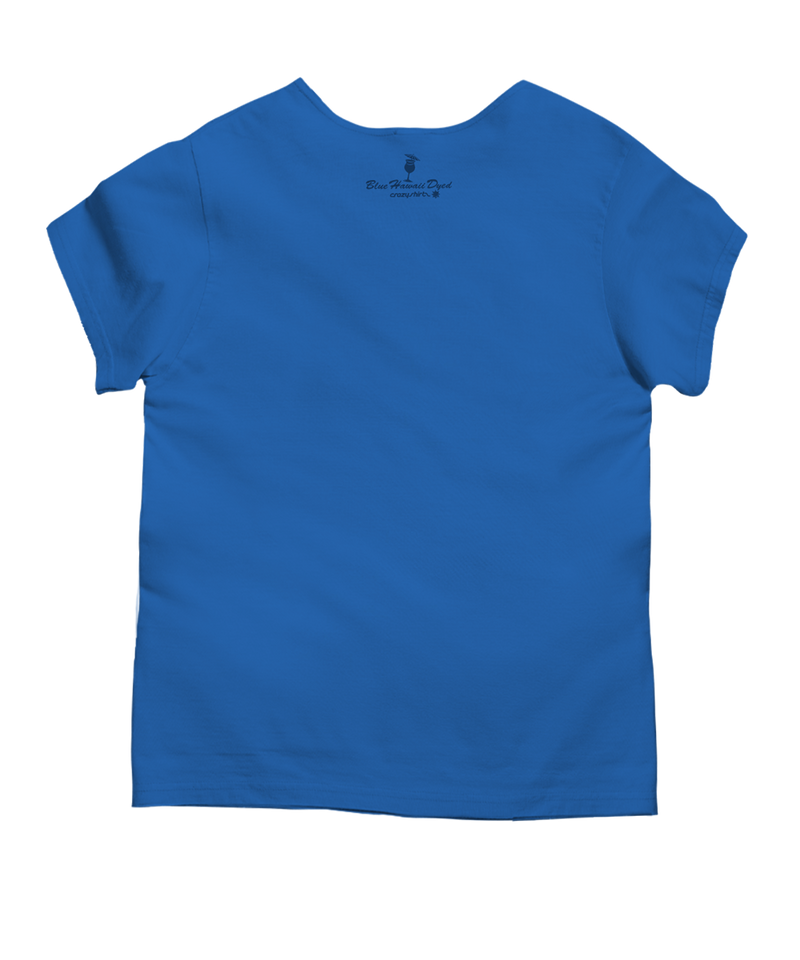 Honu Trio - Blue Hawaii Dyed Short Sleeve Scoop Neck T-Shirt