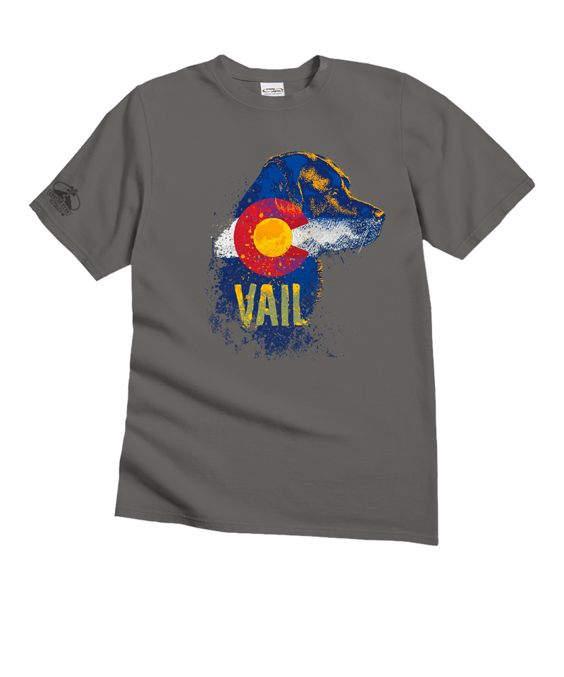 Vail Lab Flag - Crater Dyed® Short Sleeve Crewneck T-Shirt