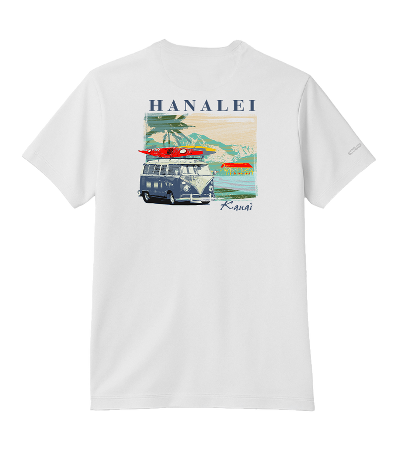 Volkswagen Hanalei Van - White Short Sleeve Pima T-Shirt