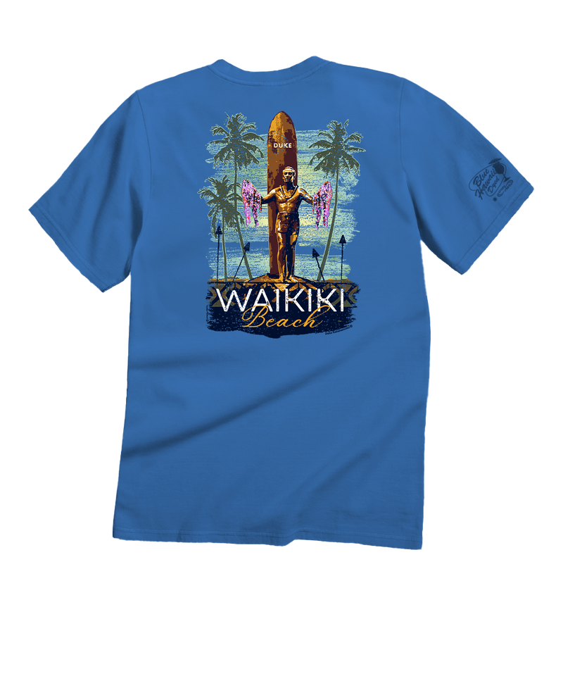 Duke Kahanamoku Statue Blue Hawaii Classic Crewneck T-Shirt