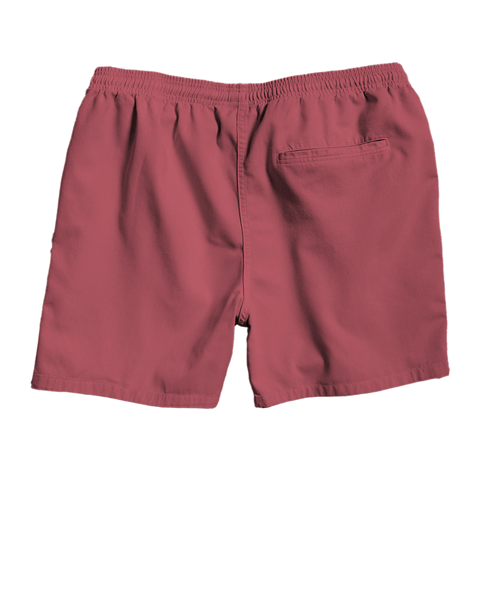 Paradise Red Dyed Crazyshorts® Twill Shorts