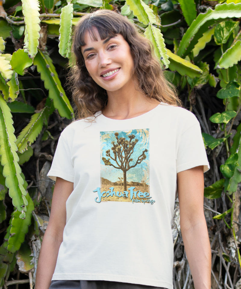 Weathered Joshua - Coconut Dyed Short Sleeve Crewneck T-Shirt