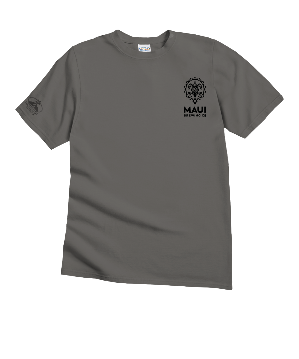 Maui Brewing Co Sobrehumano - Crater Dyed® Short Sleeve Crewneck T-Shirt