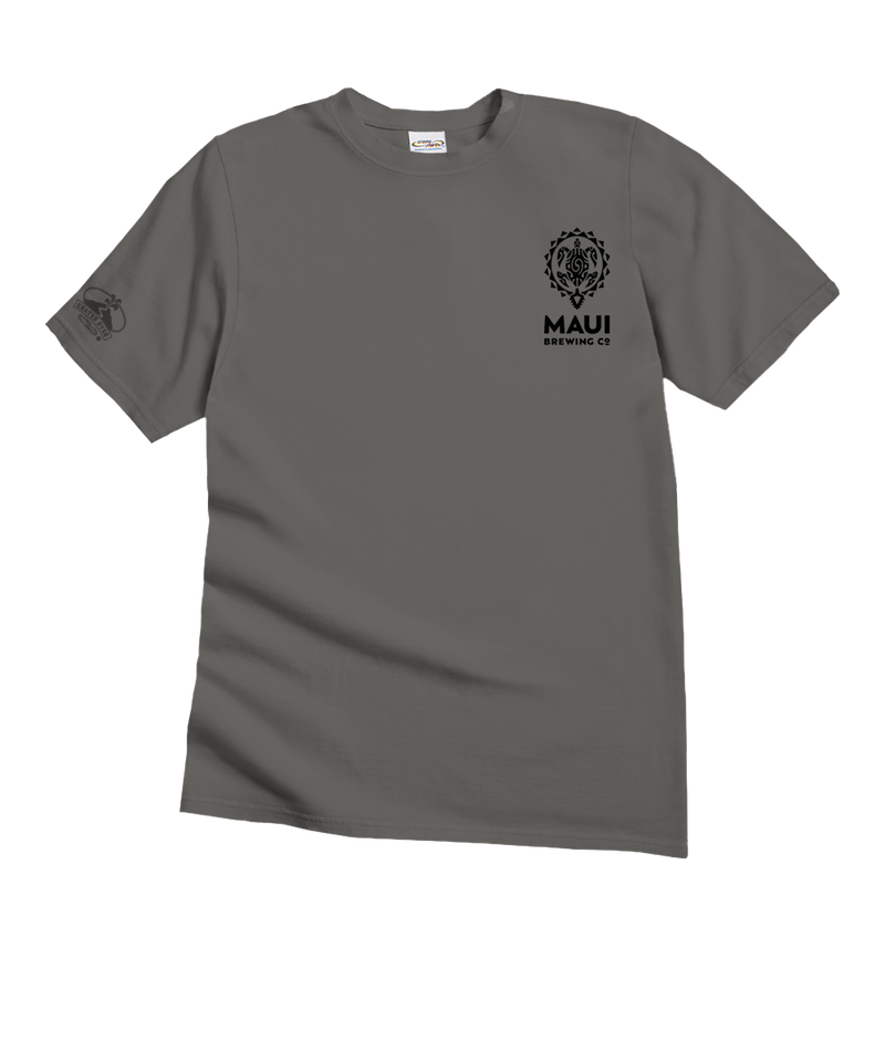 Maui Brewing Co Sobrehumano - Crater Dyed® Short Sleeve Crewneck T-Shirt