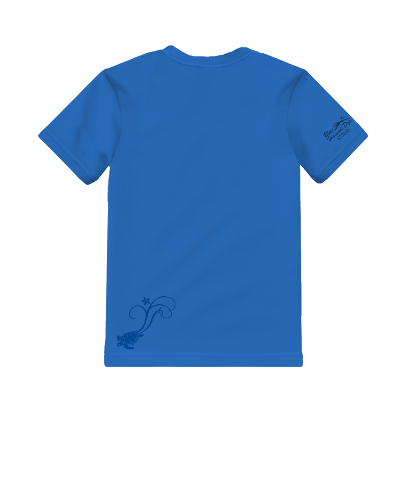 Honu Love - Blue Hawaii Dyed Short Sleeve Crewneck T-Shirt