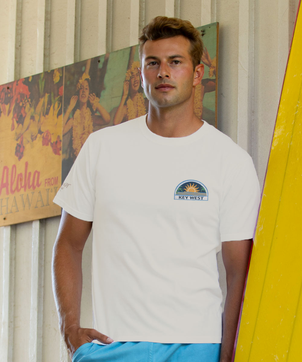 Key West Signs - Coconut Dyed Short Sleeve Crewneck T-Shirt