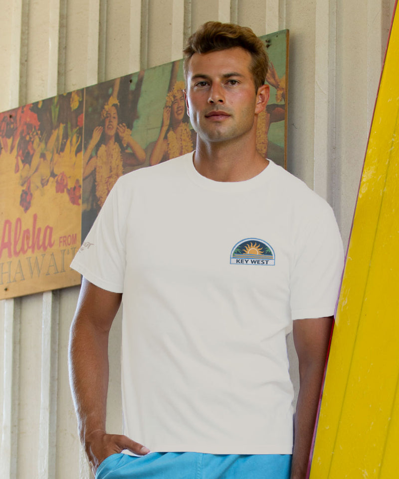 Key West Signs - Coconut Dyed Short Sleeve Crewneck T-Shirt