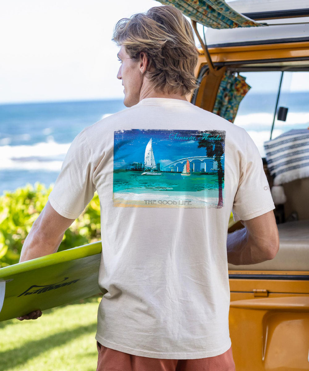 The Good Life - Coconut Dyed Short Sleeve Crewneck T-Shirt