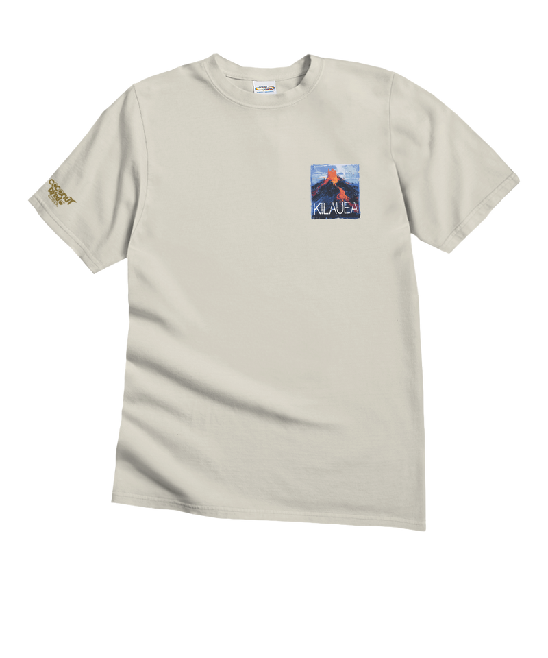 Painted Kilauea Flow - Coconut Short Sleeve Crewneck T-Shirt