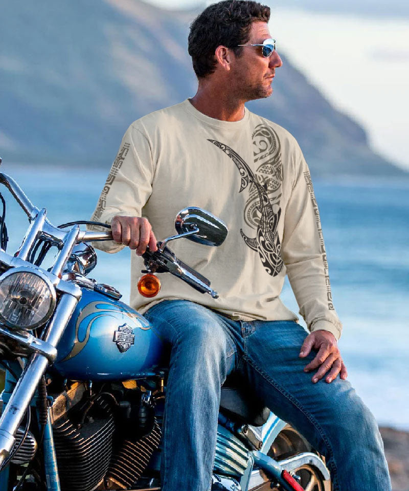 Mano Kaipo - Coconut Dyed Long Sleeve Crewneck T-Shirt
