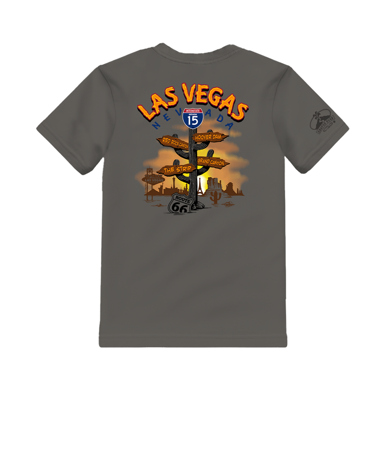 Las Vegas Signs - Crater Dyed® Short Sleeve Crewneck T-Shirt