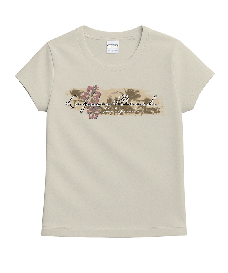 Hibiscus Surf - Coconut Dyed Short Sleeve Crewneck T-Shirt