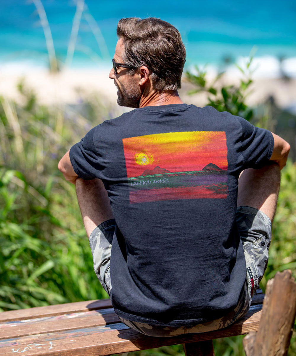 SUNSEA BEWERY SHIRT 2 サイズ3 Lanikai Sun - Black Short Sleeve Crewneck T-Shirt