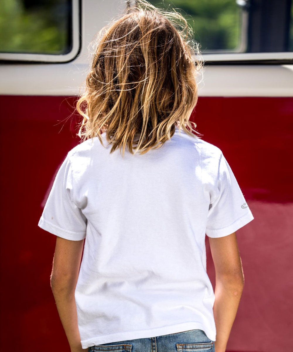 Just Sunshine - White Short Sleeve Crewneck T-Shirt