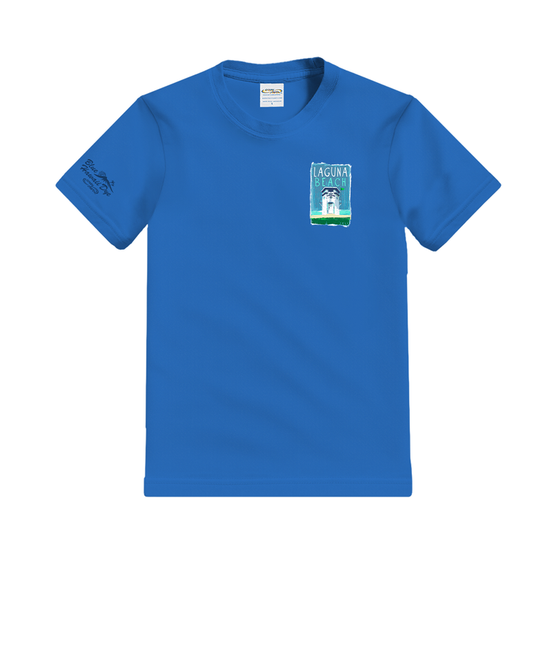 Laguna Paint - Blue Hawaii Dyed Short Sleeve Crewneck T-Shirt