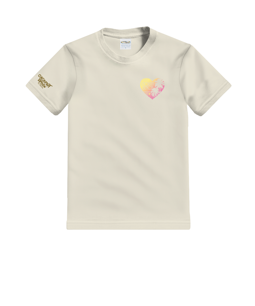 Love The Beach - Coconut Dyed Short Sleeve Crewneck T-Shirt
