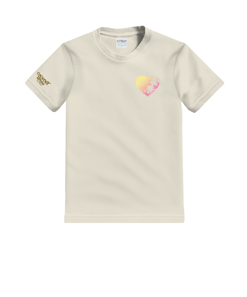 Love The Beach - Coconut Dyed Short Sleeve Crewneck T-Shirt