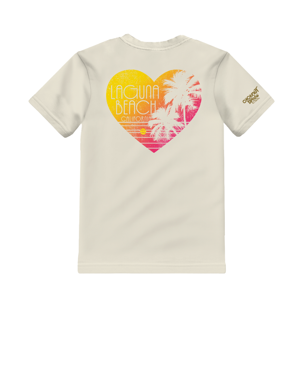 Love The Beach - Coconut Dyed Short Sleeve Crewneck T-Shirt
