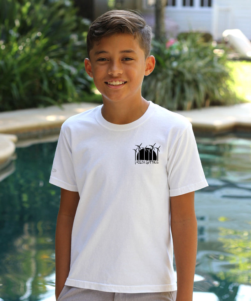 Windmills - White Short Sleeve Crewneck T-Shirt - View 3