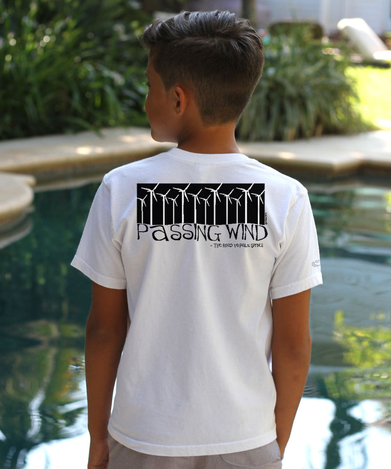 Windmills - White Short Sleeve Crewneck T-Shirt - View 2