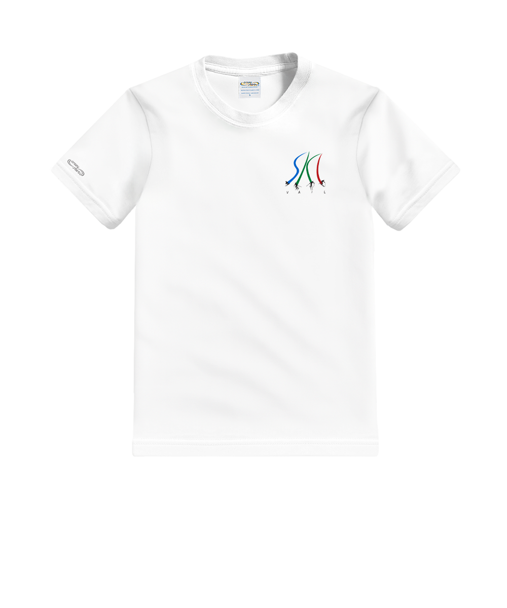 Vail Resort Ultimate Ski - White Short Sleeve Crewneck T-Shirt