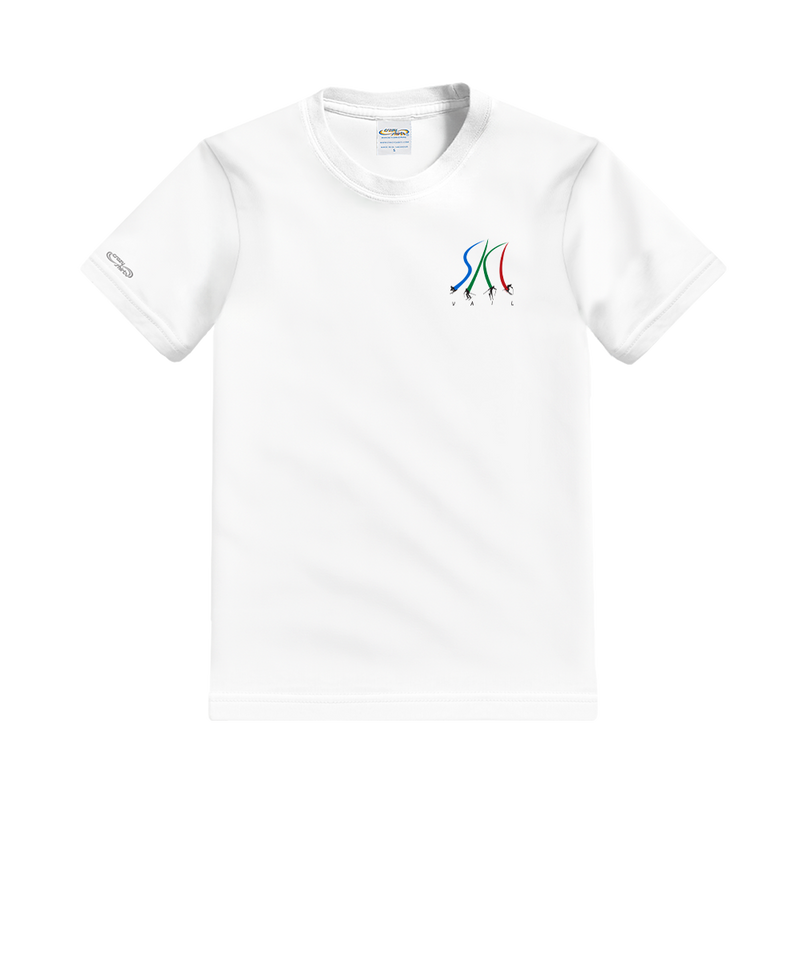 Vail Resort Ultimate Ski - White Short Sleeve Crewneck T-Shirt