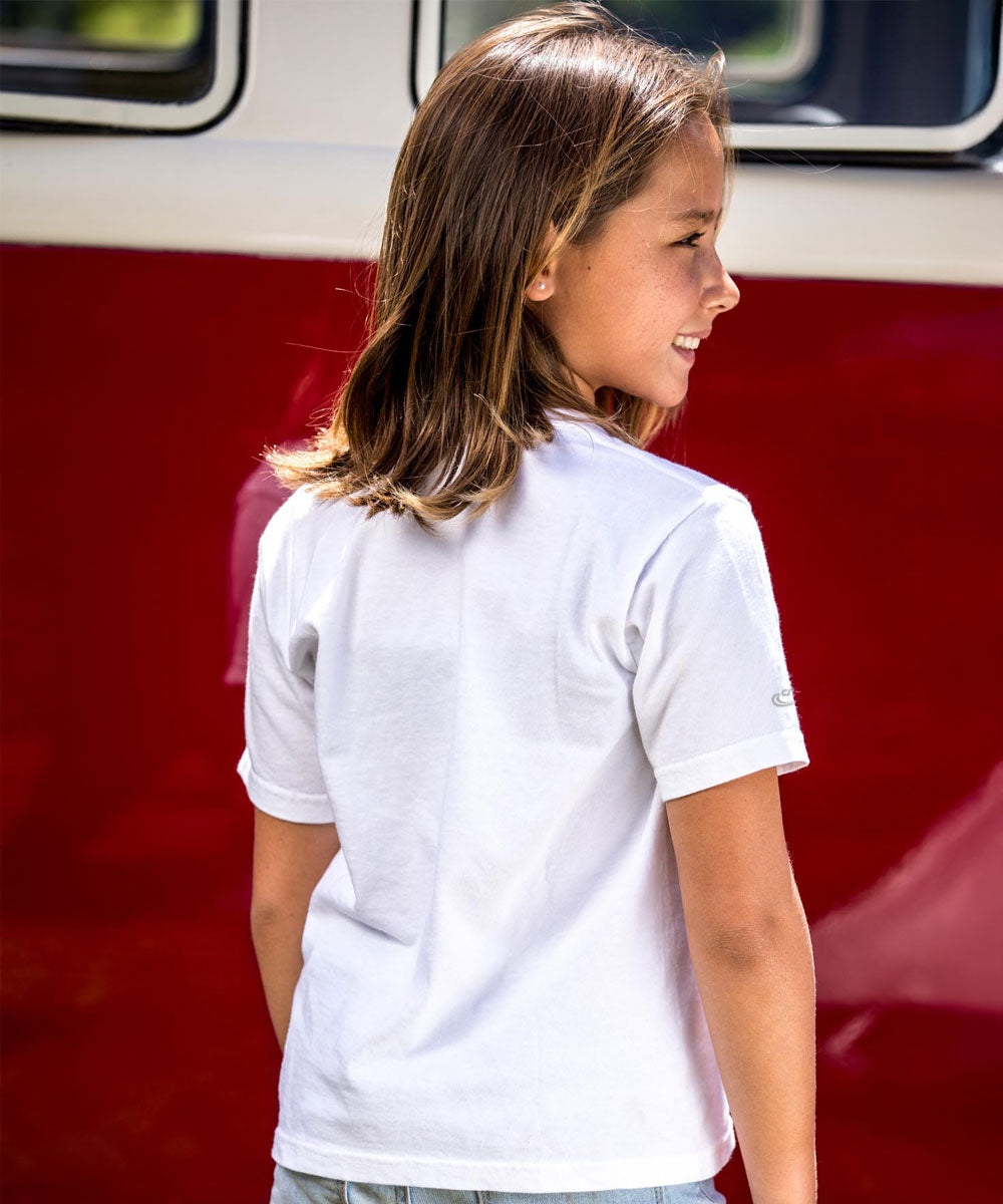 Snow Round - White Short Sleeve Crewneck T-Shirt