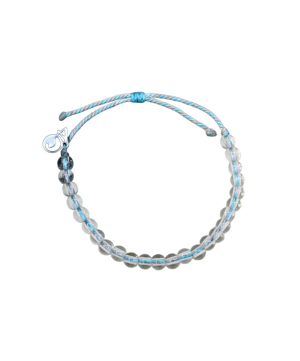 Multicolored beaded bracelet on a white background View 1