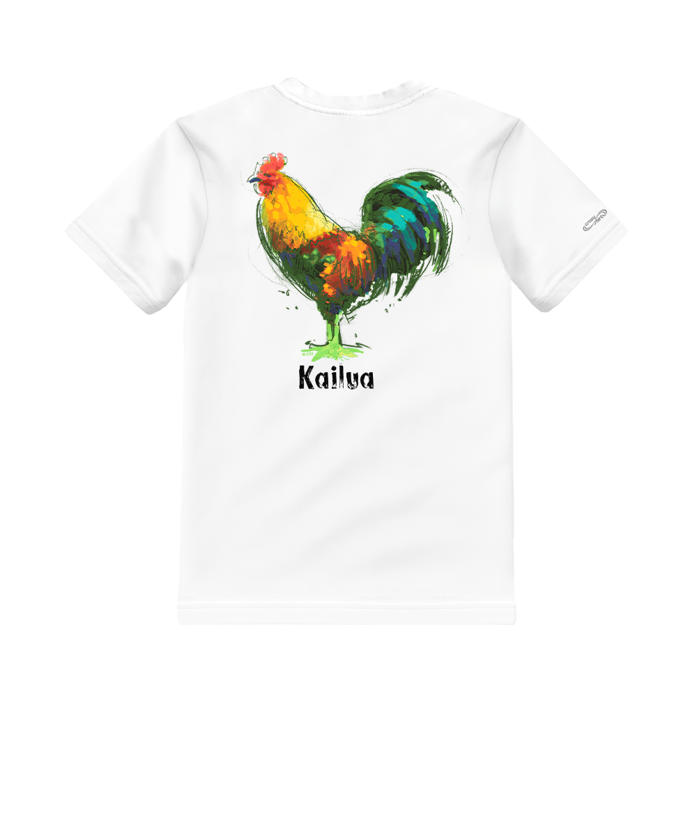 Chicken Scratch - White Short Sleeve Crewneck T-Shirt
