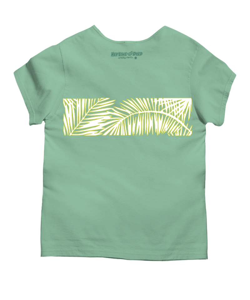 Honu Bliss - Key Lime Dyed Short Sleeve Scoop Neck T-Shirt
