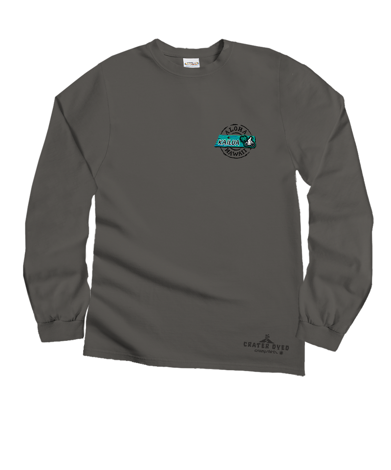 Kailua Signs - Crater Dyed® Long Sleeve Crewneck T-Shirt