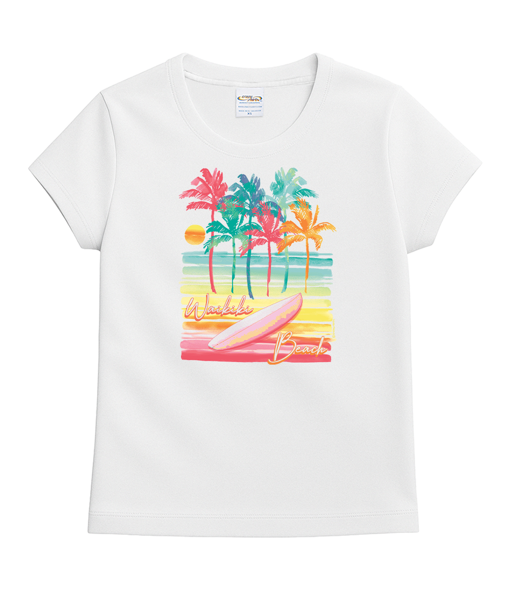 Surf Anywhere - White Short Sleeve Crewneck T-Shirt