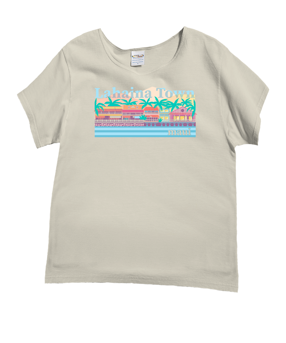 Sweet Lahaina - Coconut Dyed Short Sleeve Scoop Neck T-Shirt