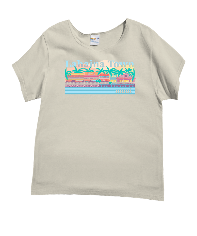 Sweet Lahaina - Coconut Dyed Short Sleeve Scoop Neck T-Shirt